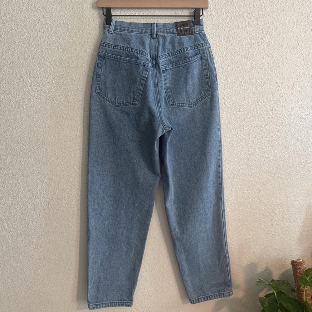 Vintage 90s Jones New York Sport Mom Jeans Rigid Denim Retro Classic - Picture 6 of 10